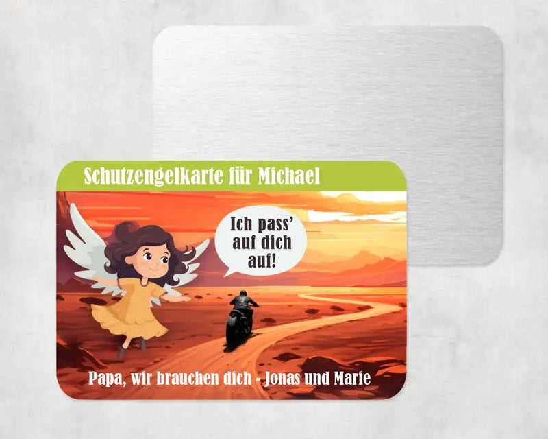 Schutzengel - Personalisierte Brieftaschenkarte